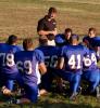 Vikings Football Head Coach Bryan Carpenter addresses the team